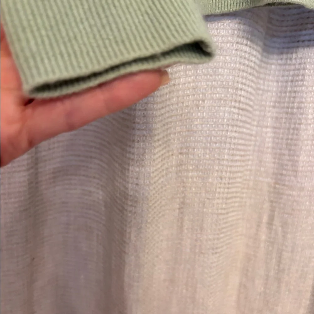 Wild Woman Sage Green Cashmere Crew Neck Sweater - Picture 5 of 7